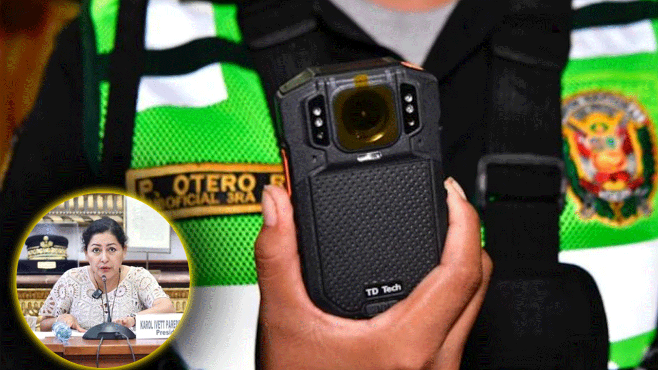 Congreso impulsa uso obligatorio de cámaras corporales en la Policía Nacional