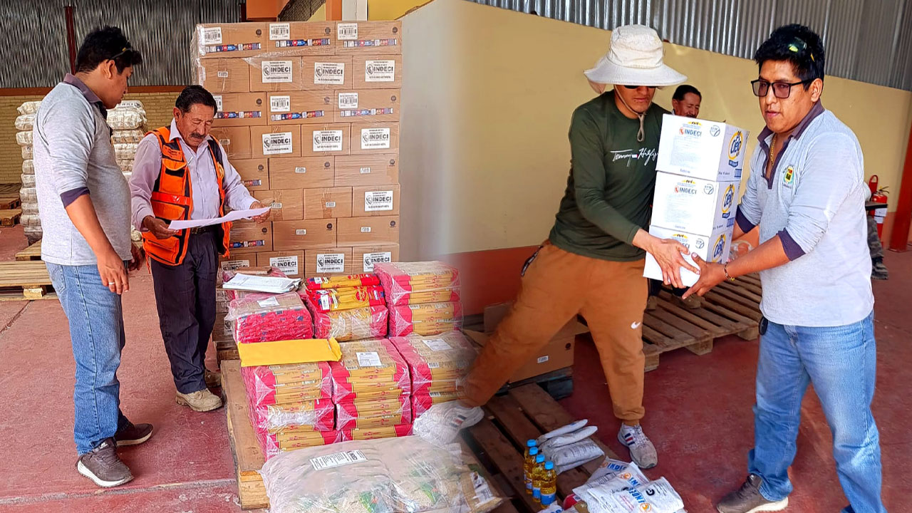 Entregan alimentos a damnificados en Ocoña